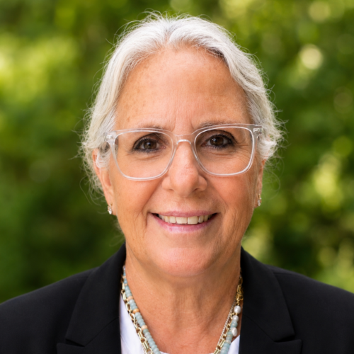 Lisa Lutz, Boots on the Ground Award 2026: Headshot of Lisa Lutz, smiling, wearing glasses and a layered necklace, outdoors with greenery in the background.